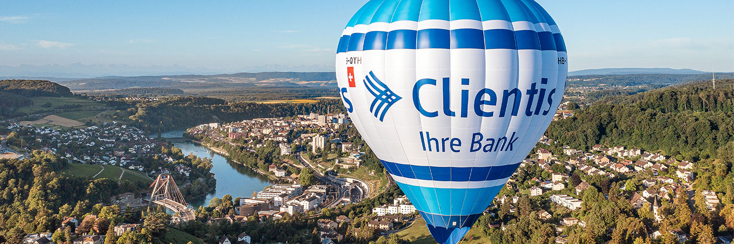 Clientis Heissluftballon über Schaffhausen