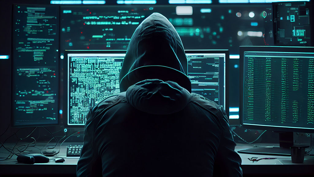 Hacker vor Computern